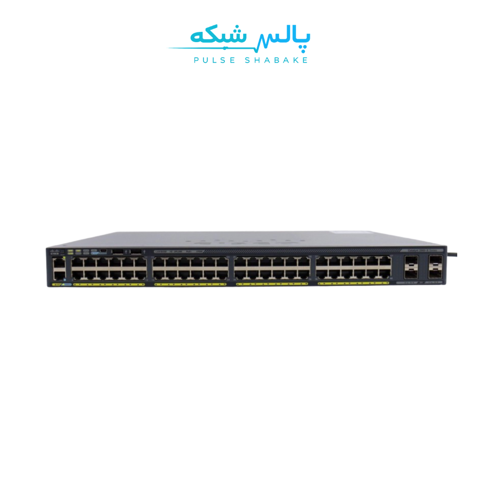 سوئیچ سیسکو WS-C2960X-48FPD-L — ۴۸ پورت گیگابیت مدیریتی، PoE+