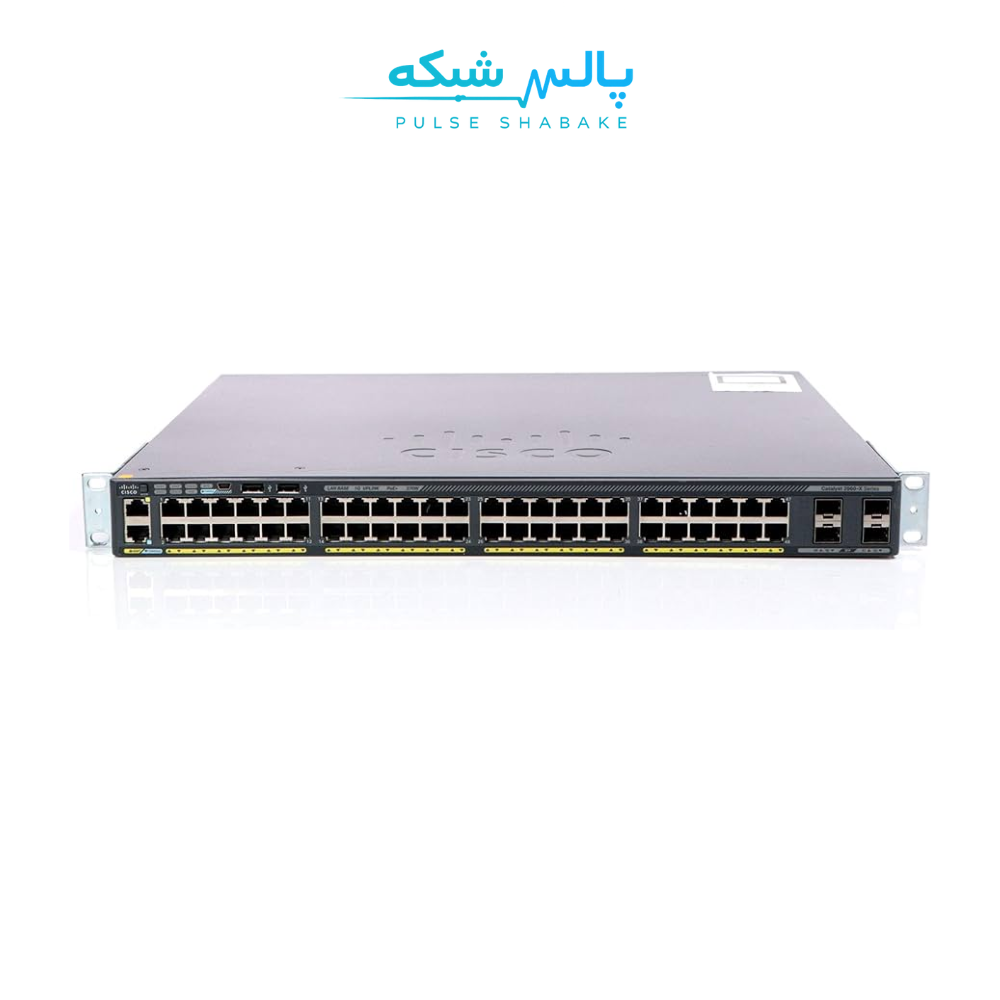 سوئیچ سیسکو WS-C2960X-48LPS-L — ۴۸ پورت گیگابیت مدیریتی، PoE+