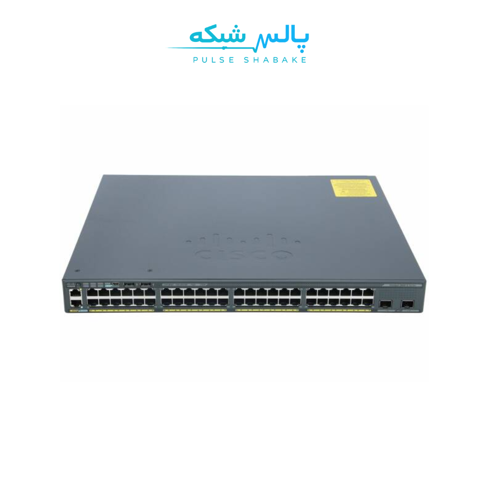 سوئیچ سیسکو WS-C2960S-48LPS-L — ۴۸ پورت گیگابیت مدیریتی، PoE+