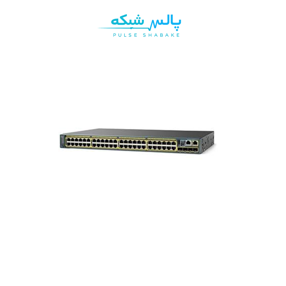 سوئیچ سیسکو WS-C2960S-48FPS-L — ۴۸ پورت گیگابیت مدیریتی، PoE+
