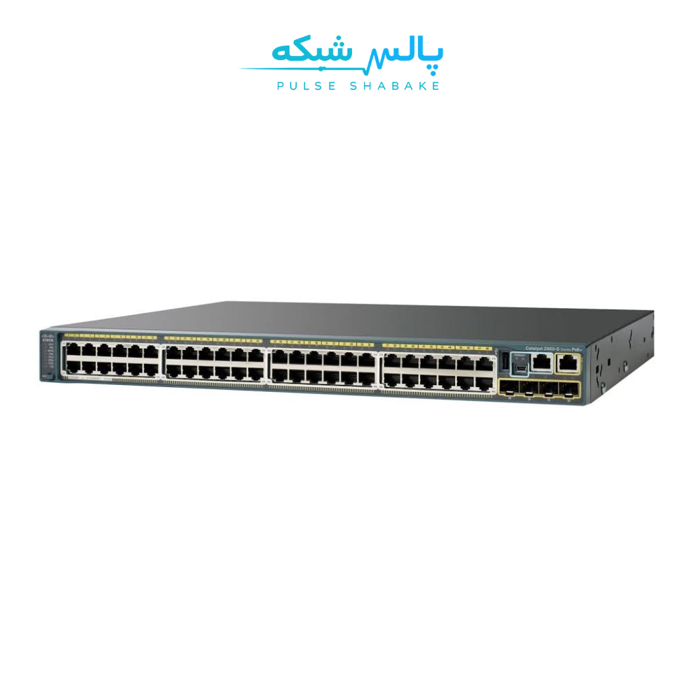 سوئیچ سیسکو WS-C2960S-48FPD-L — ۴۸ پورت گیگابیت مدیریتی، PoE+