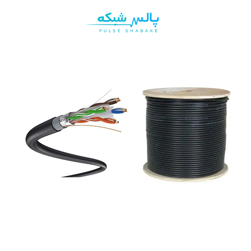 کابل شبکه لگراند Cat6 SFTP اوت‌دور (Outdoor) — حلقه ۳۰۵ متری